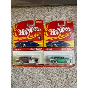 Hot Wheels Classics Series 1 Chevy Nomad #16 Diecast Car Lot Green Purple‎